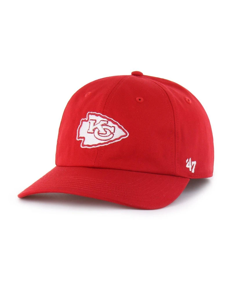 '47 Brand Men's Red Kansas City Chiefs Foundational Franchise Fitted Hat