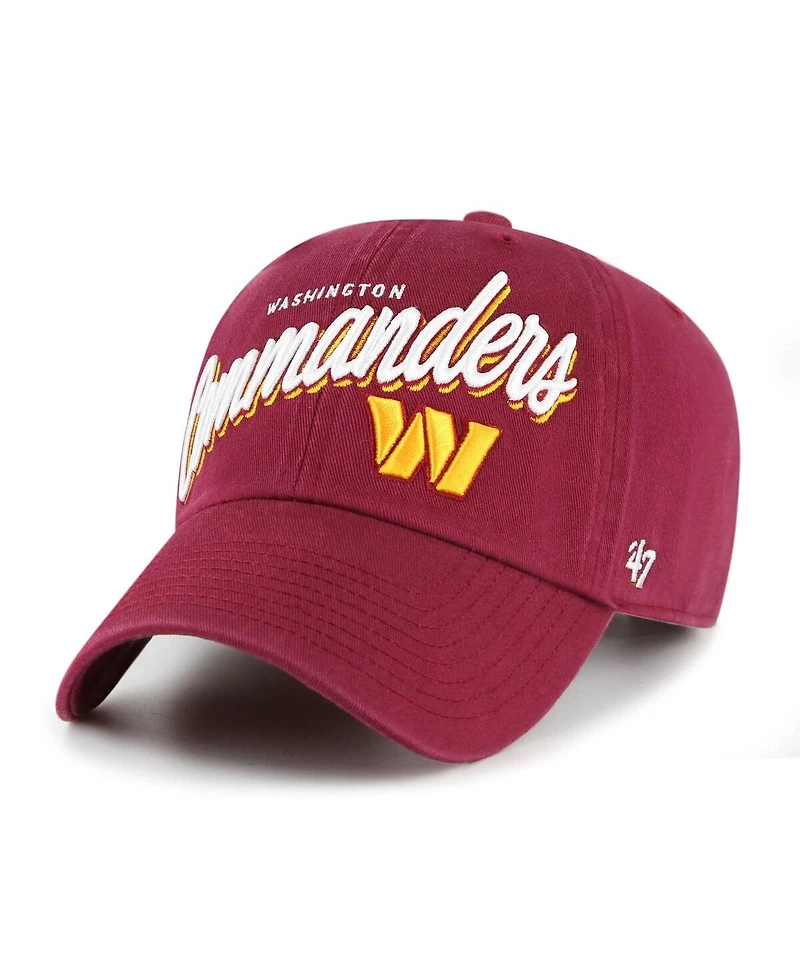 '47 Brand Women's Burgundy Washington Commanders Ariana Clean Up Adjustable Hat