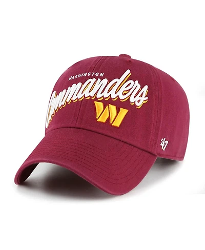 '47 Brand Women's Burgundy Washington Commanders Ariana Clean Up Adjustable Hat