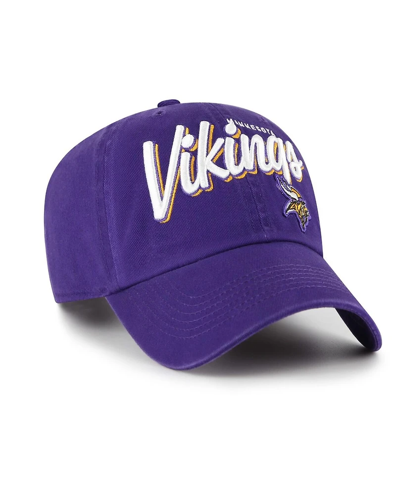 '47 Brand Women's Purple Minnesota Vikings Ariana Clean Up Adjustable Hat