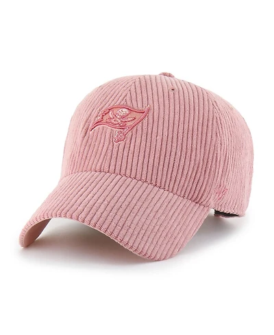 '47 Brand Women's Pink Tampa Bay Buccaneers Mellow Corduroy Clean Up Adjustable Hat