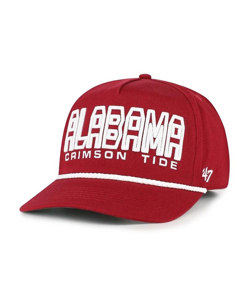 '47 Brand Big Boys and Girls Crimson Alabama Crimson Tide Byline Hitch Adjustable Hat