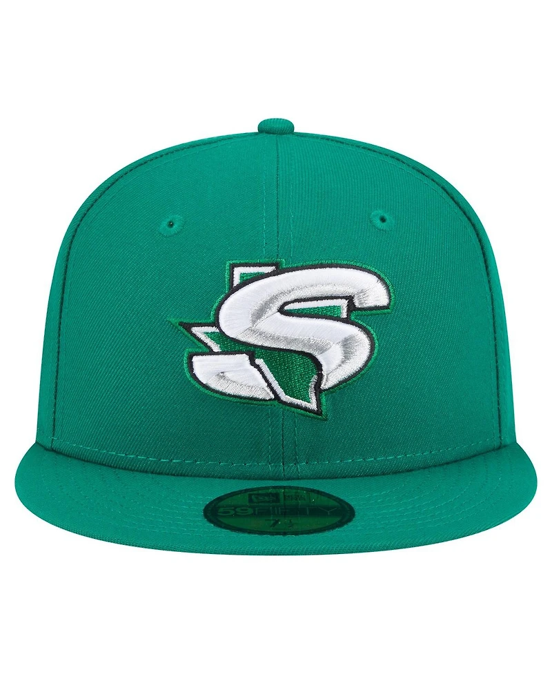 New Era Men's Green Dallas Stars Deceptor 59FIFTY Fitted Hat
