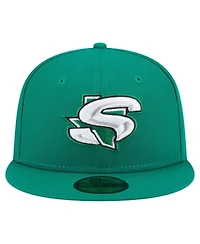 New Era Men's Green Dallas Stars Deceptor 59FIFTY Fitted Hat