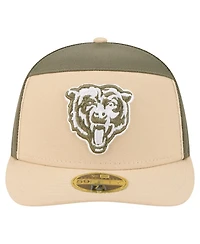 New Era Men's Light Beige/Olive Chicago Bears Two-Tone Color Pack Split Panel 59FIFTY Fitted Hat