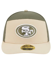 New Era Men's Light Beige/Olive San Francisco 49ers Two-Tone Color Pack Split Panel 59FIFTY Fitted Hat