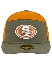 New Era Men's Olive/Brown San Francisco 49ers Two-Tone Color Pack Split Panel 59FIFTY Fitted Hat