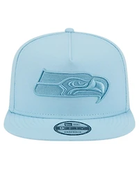 New Era Men's Light Blue Seattle Seahawks Color Pack A-Frame 9FIFTY Snapback Hat