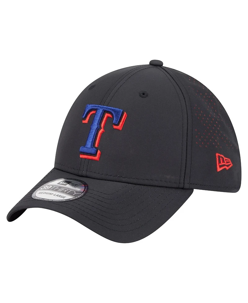 New Era Men's Black Texas Rangers Night 39THIRTY Flex Hat