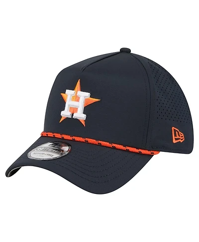 New Era Men's Navy Houston Astros 39THIRTY A-Frame Perforated Flex Hat