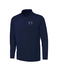 Antigua Men's Navy Penn State Nittany Lions Reprocess Quarter-Zip Hoodie