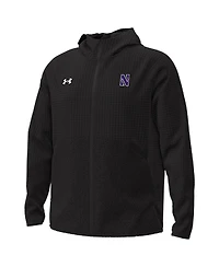 Under Armour Men's Black Northwestern Wildcats Unstoppable Raglan Full-Zip Jacket