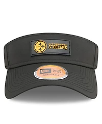 New Era Men's Black Pittsburgh Steelers 2025 Sideline Visor Hat