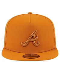 New Era Men's Orange Atlanta Braves Color Pack A-Frame 59FIFTY Fitted Hat