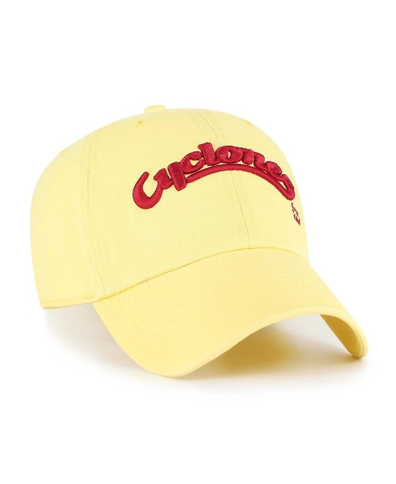 '47 Brand Men's Maize Iowa State Cyclones Vault Clean Up Adjustable Hat