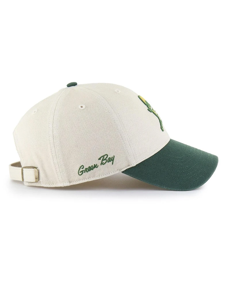 '47 Brand Men's Cream/Green Bay Packers Fairfield Mvp Throwback Adjustable Hat