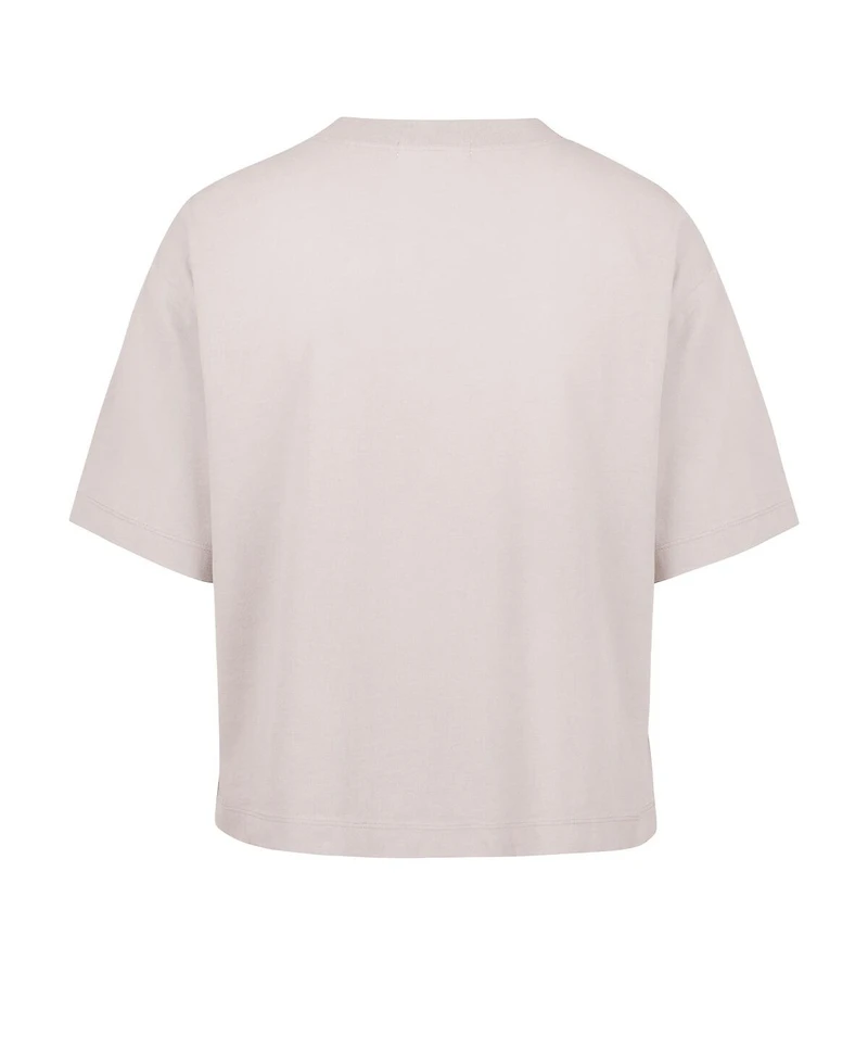 '47 Brand Women's Natural Las Vegas Raiders Cropped Windthrow Ravine T-Shirt