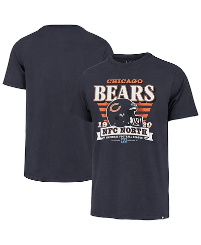 '47 Brand Men's Navy Chicago Bears Stripe Splash Franklin Throwback T-Shirt