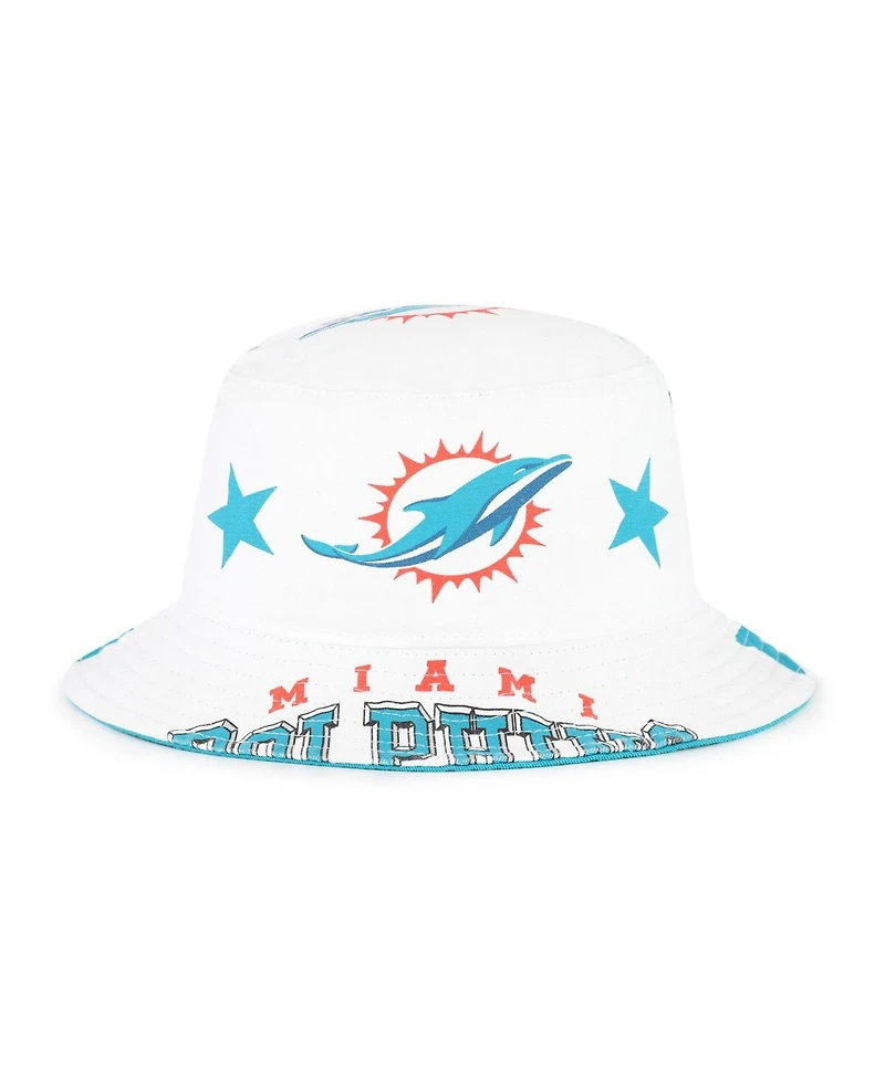 '47 Brand Women's White Miami Dolphins Energize Bucket Hat