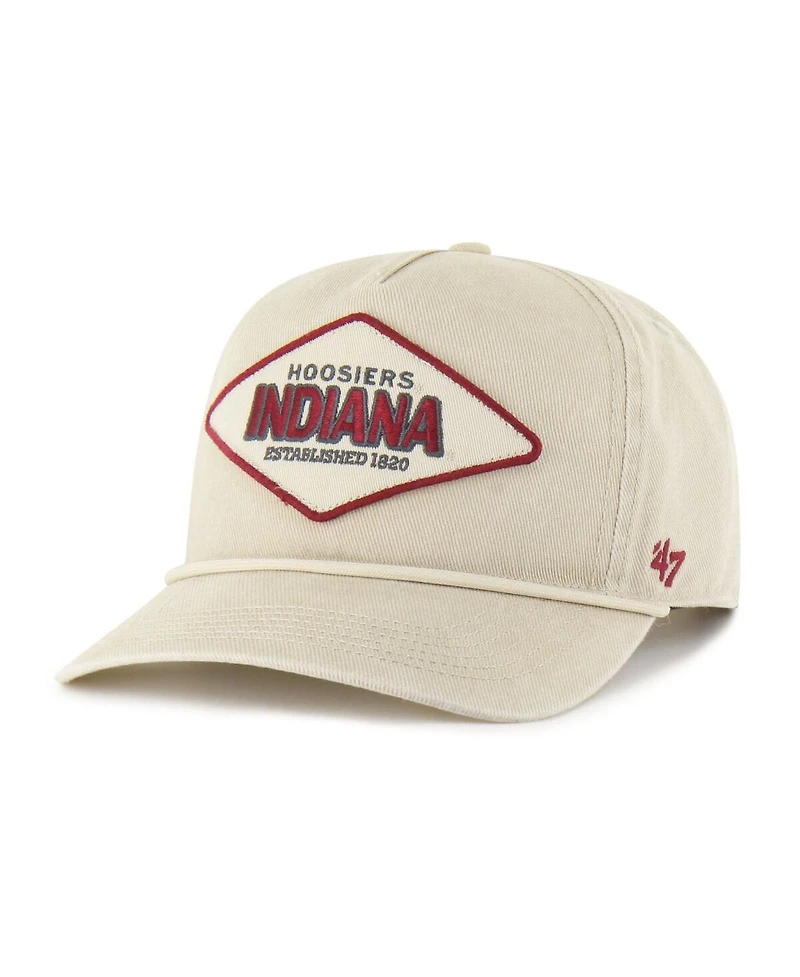 '47 Brand Men's and Women's Cream Indiana Hoosiers Outdoorsmen Cairn Hitch Adjustable Hat