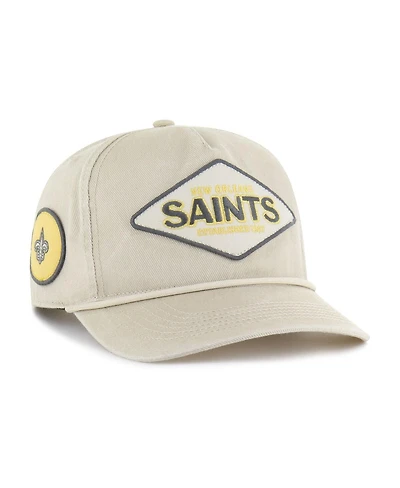 '47 Brand Men's Khaki New Orleans Saints Cairn Hitch Adjustable Hat