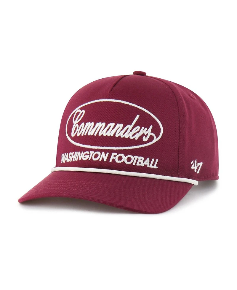 '47 Brand Men's Burgundy Washington Commanders Foundational Hitch Adjustable Hat