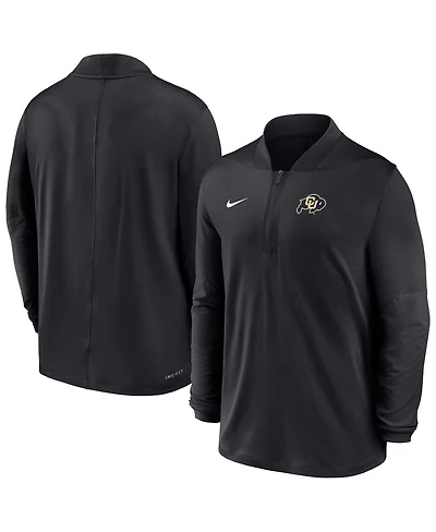 Nike Men's Black Colorado Buffaloes Dri-fit Half-Zip Pullover Hoodie