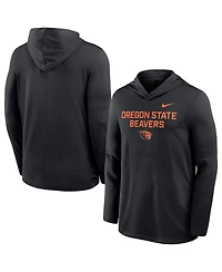 Nike Men's Black Oregon State Beavers 2025 Sideline Dri-fit Long Sleeve Hoodie T-Shirt
