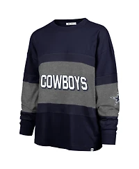 '47 Brand Women's Navy Dallas Cowboys Breezeway Archive Long Sleeve T-Shirt