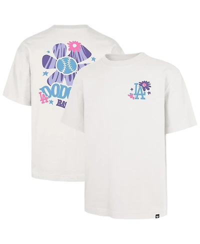 '47 Brand Men's Cream Los Angeles Dodgers Flora Foundation T-Shirt