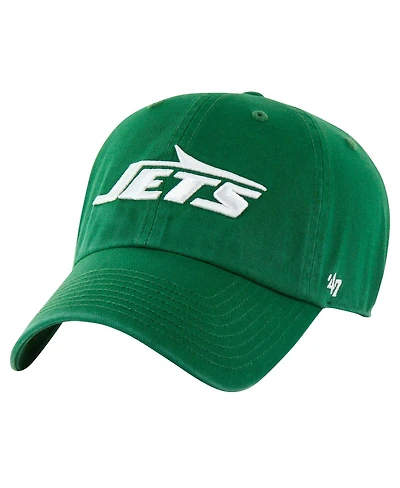 '47 Brand Big Boys and Girls Green New York Jets Logo Clean Up Adjustable Hat
