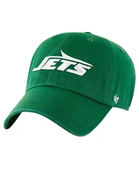 '47 Brand Big Boys and Girls Green New York Jets Logo Clean Up Adjustable Hat