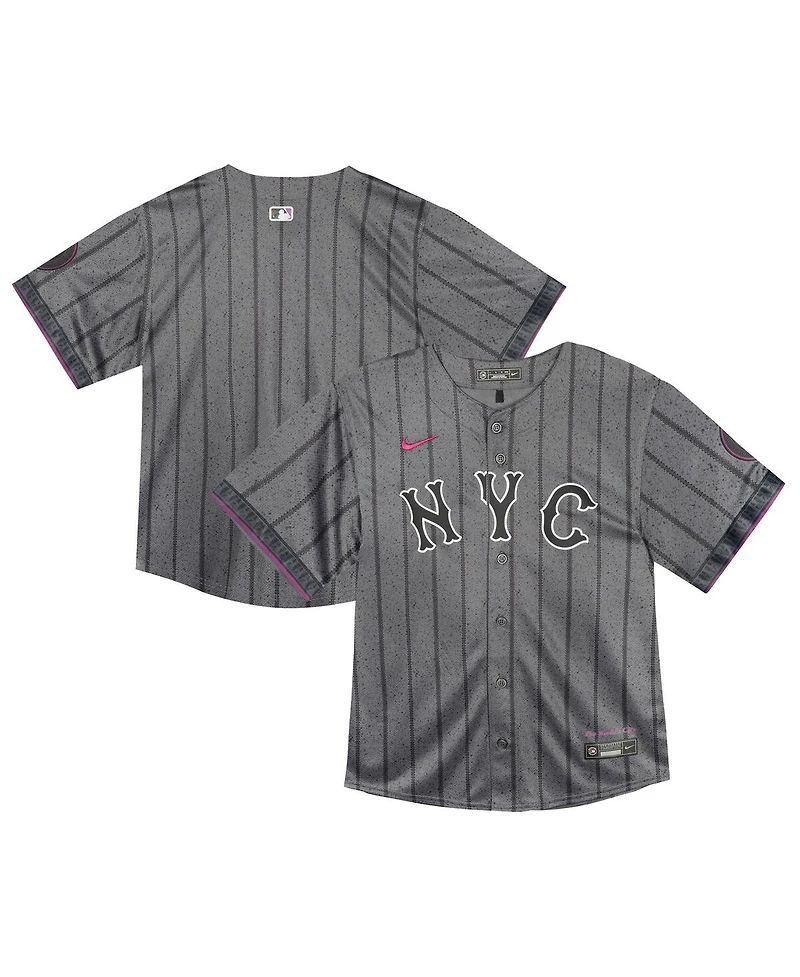 Nike Toddler Gray New York Mets City Connect Team Limited Jersey