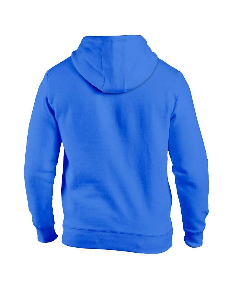 1863FC Men's Blue Chelsea Lion Glyph Fleece Pullover Hoodie