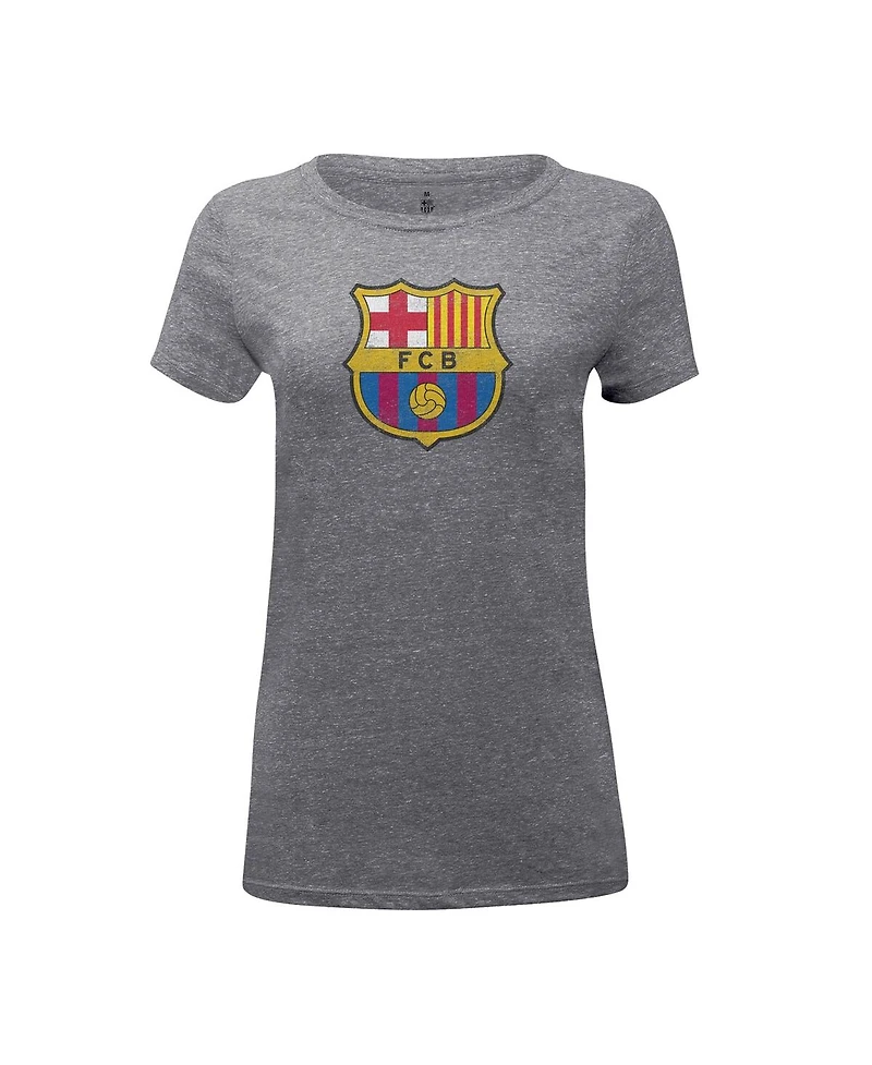 1863FC Women's Heather Gray Barcelona Color Badge Tri-Blend T-Shirt