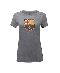 1863FC Women's Heather Gray Barcelona Color Badge Tri-Blend T-Shirt