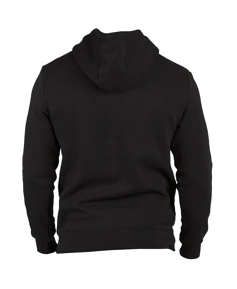 1863FC Men's Black Chelsea Monochrome Badge Fleece Pullover Hoodie