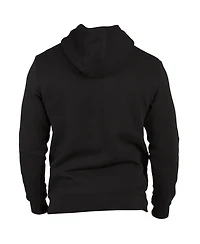 1863FC Men's Black Chelsea Monochrome Badge Fleece Pullover Hoodie