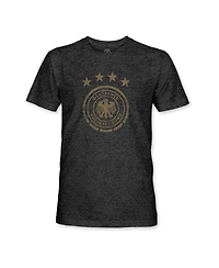 1863FC Men's Heather Black Germany National Team Mono Badge Vintage Tri-Blend T-Shirt