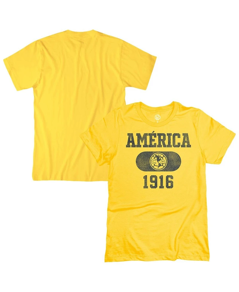 1863FC Men's Yellow Club America Capsule 1916 T-Shirt