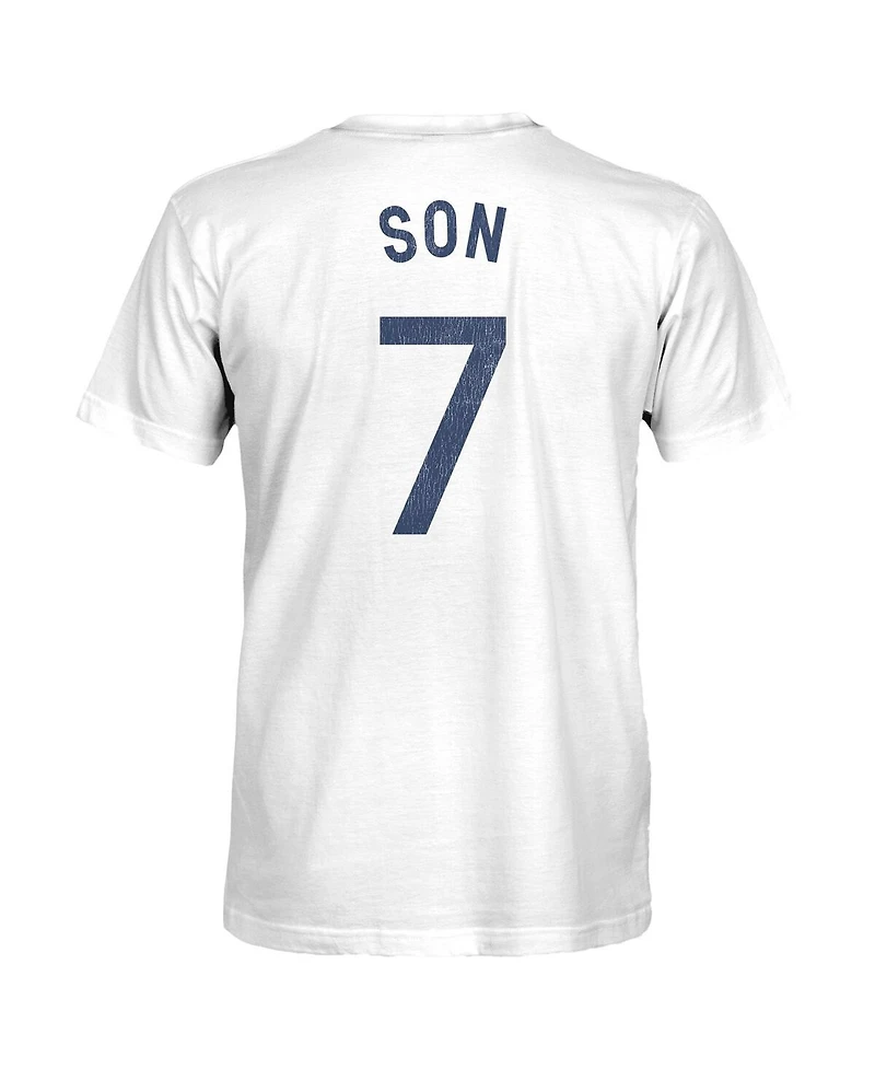1863FC Men's Son Heung-Min White Tottenham Hotspur Player T-Shirt