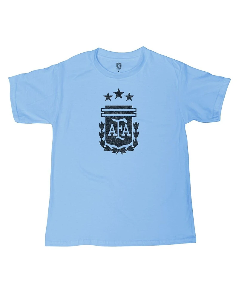 1863FC Big Boys and Girls Lionel Messi Light Blue Argentina National Team Name Number T-Shirt
