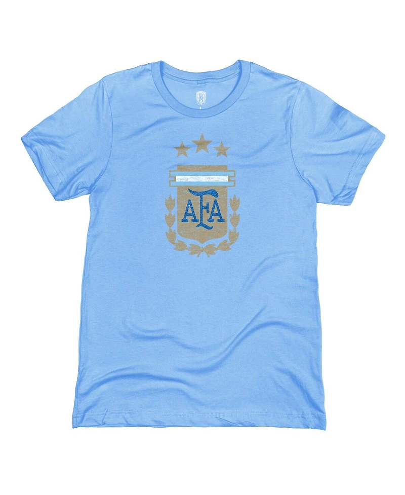 1863FC Men's Light Blue Argentina National Team Badge T-Shirt