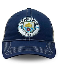 1863FC Men's Navy Manchester City Trucker Adjustable Hat