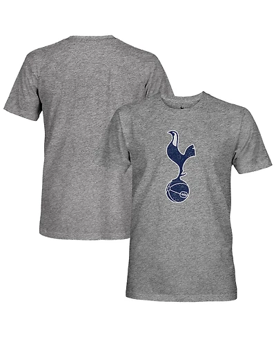 1863FC Men's Heather Gray Tottenham Hotspur Color Crest Twisted Tri-Blend Slub T-Shirt