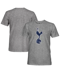 1863FC Men's Heather Gray Tottenham Hotspur Color Crest Twisted Tri-Blend Slub T-Shirt