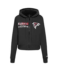 Pro Standard Women's Black Atlanta Falcons Split Logo Full-Zip Hoodie