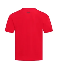 Pro Standard Men's Red Los Angeles Angels Turn It Up Dropped Shoulder T-Shirt