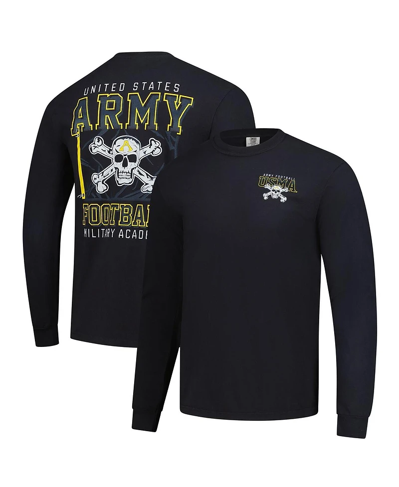 Image One Men's Black Army Black Knights Hyper Local Long Sleeve T-Shirt