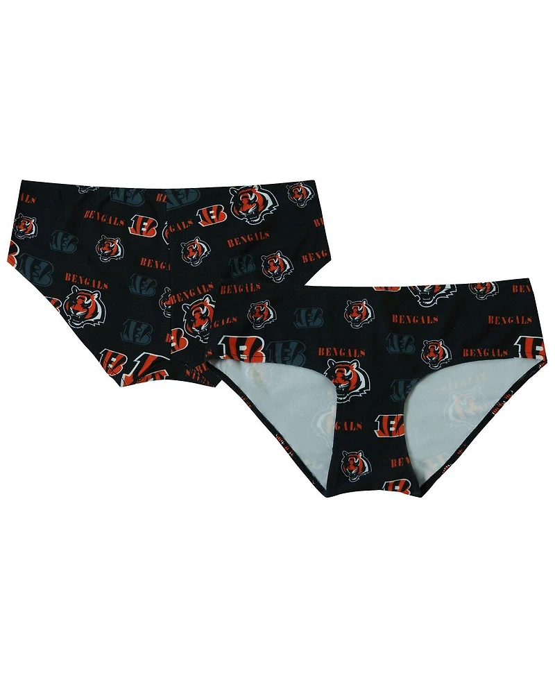 Concepts Sport Women's Black Cincinnati Bengals Mosaic Allover Print Knit Panty